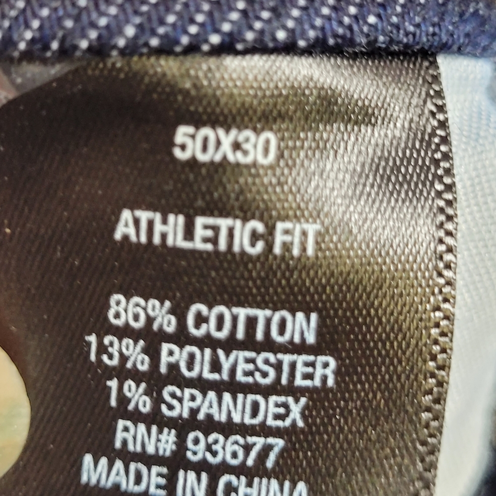 Shaquille O'Neal Extra Large Athletic Fit Dark Wash 50x 30 Jeans - Picture 10 of 16